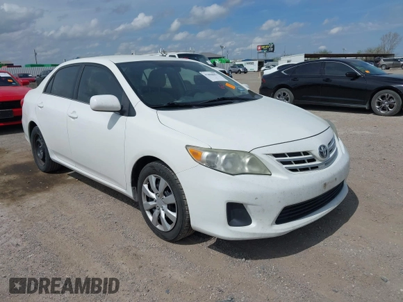 2013 Toyota Corolla L with VIN 5YFBU4EE1DP090957, listed as a IAAI auction lot 41898057 with 127,438 mi miles and . Bid and sale history available at DreamBid. Image 1.