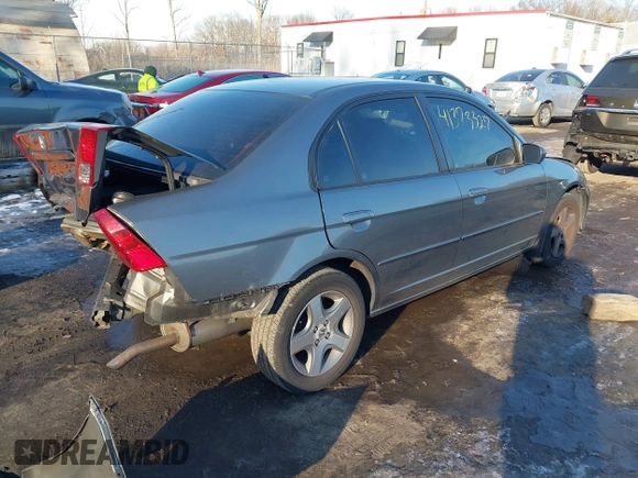2004 Honda Civic EX with VIN 2HGES26814H604992, listed as a IAAI auction lot 41373327 with 97,545 mi miles. Bid and sale history available at carsss.com. Image 4.