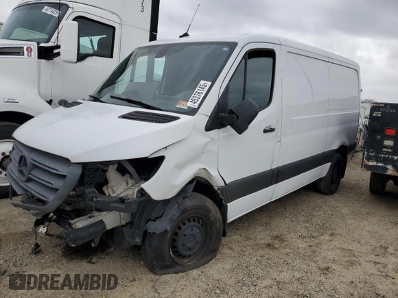 2021 Mercedes-Benz Sprinter Cargo with VIN W1Y70BGY4MT063964, listed as a Copart auction lot 46376145 with Not Provided miles and Salvage Title. Bid and sale history available at carsss.com. Image 1.
