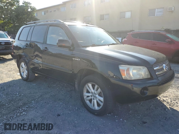 2007 Toyota Highlander Hybrid with VIN JTEGW21AX70019967, listed as a Copart auction lot 87273784 with 122,837 mi miles and Salvage Title. Bid and sale history available at carsss.com. Image 4.