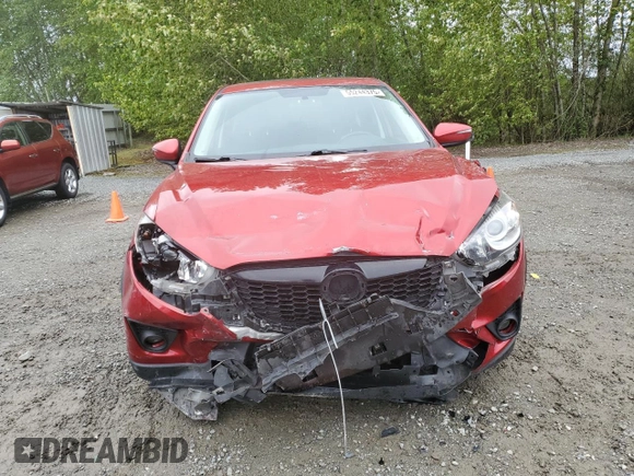 2015 Mazda CX-5 Touring with VIN JM3KE4CY2F0532871, listed as a Copart auction lot 55244375 with Not Provided miles and Salvage Title. Bid and sale history available at carsss.com. Image 5.