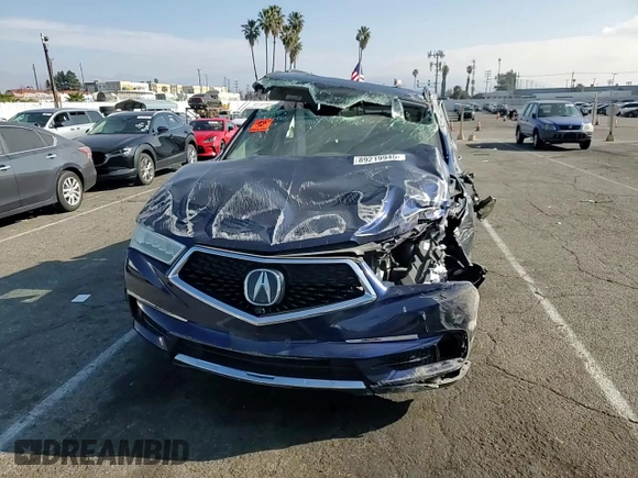 2018 Acura MDX w/Advance/Entertainment Pkg with VIN 5J8YD4H97JL000662, listed as a Copart auction lot 89219945 with 0 mi miles and Salvage Title. Bid and sale history available at carsss.com. Image 12.