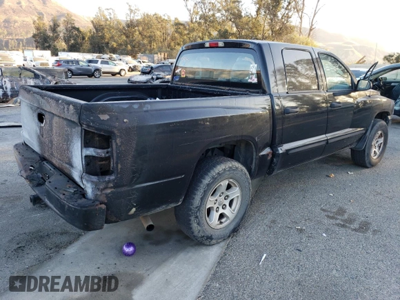 2006 Dodge Dakota SLT with VIN 1D7HE48N16S603974, listed as a Copart auction lot 81836154 with 234,299 mi miles and Salvage Title. Bid and sale history available at DreamBid. Image 3.