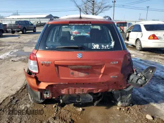 2007 Suzuki SX4 with VIN JS2YB413875111377, listed as a Copart auction lot 87966895 with 144,719 mi miles and Salvage Title. Bid and sale history available at DreamBid. Image 6.