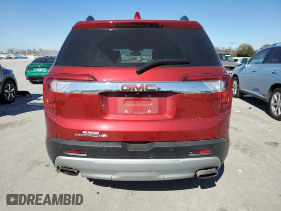 2022 GMC Acadia SLT with VIN 1GKKNML48NZ120524, listed as a Copart auction lot 76708804 with 53,698 mi miles and Clean Title. Bid and sale history available at carsss.com. Image 6.