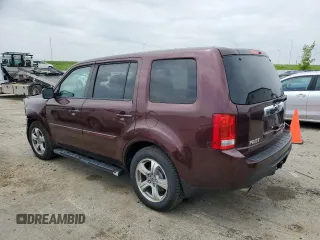 2013 Honda Pilot EX-L with VIN 5FNYF4H59DB049519, listed as a Copart auction lot 61036195 with 119,253 mi miles and Non repairable. Bid and sale history available at DreamBid. Image 2.
