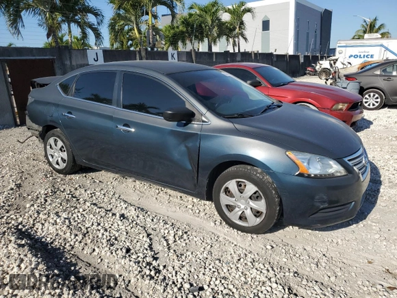 2015 Nissan Sentra SV with VIN 3N1AB7AP3FL636039, listed as a Copart auction lot 52860715 with 139,479 mi miles and Salvage Title. Bid and sale history available at carsss.com. Image 4.
