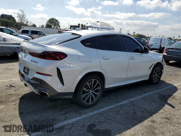 2020 BMW X6 M50i with VIN 5UXCY8C09L9C75612, listed as a Copart auction lot 44581364 with 0 mi miles. Bid and sale history available at carsss.com. Image 3.