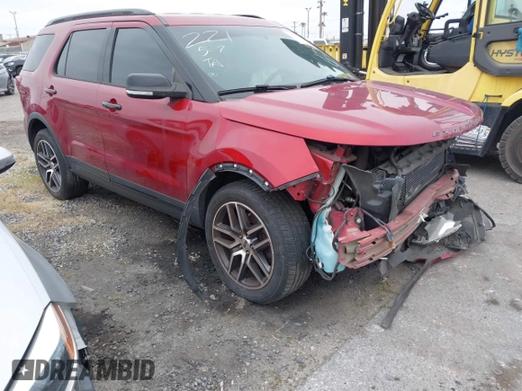 2017 Ford Explorer Sport with VIN 1FM5K8GT3HGB06956, listed as a IAAI auction lot 41787500 with Not Provided miles and . Bid and sale history available at carsss.com. Image 1.