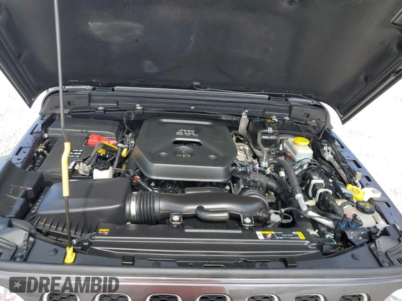 2021 Jeep Wrangler Unlimited Sahara с VIN 1C4HJXEN9MW574788, выставлен на аукционе Copart как лот 55109505 с пробегом 21 974 миль миль и Списание • Salvage title. История ставок и продаж доступна на DreamBid. Изображение 11.