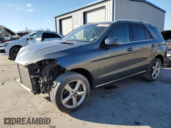 2017 Mercedes-Benz GLE 350 with VIN 4JGDA5HB8HA944602, listed as a Copart auction lot 83788524 with 64,860 mi miles and Salvage title. Bid and sale history available at DreamBid. Image 1.