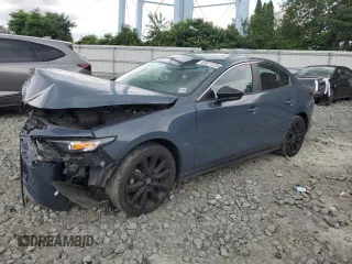 2023 Mazda 3 S Carbon Edition with VIN 3MZBPACM0PM365128, listed as a Copart auction lot 63677225 with Not provided miles and Salvage title. Bid and sale history available at DreamBid. Image 1.