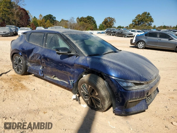 2024 Kia EV6 GT-Line with VIN KNDC44LA6R5206551, listed as a Copart auction lot 77803034 with 5,074 mi miles and Salvage Title. Bid and sale history available at carsss.com. Image 4.