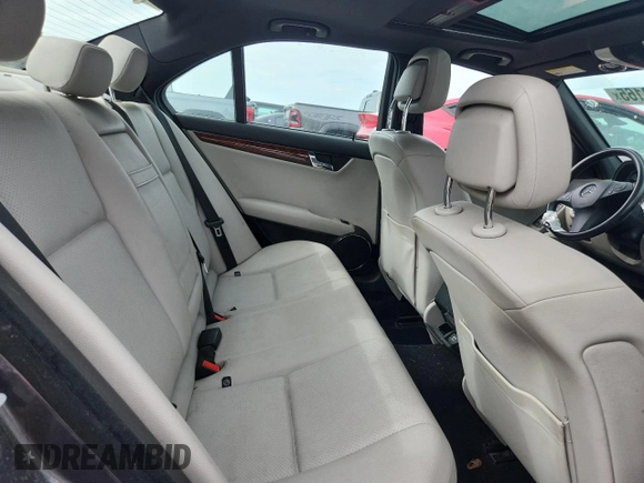 2011 Mercedes-Benz C 300 Sport with VIN WDDGF8BBXBR138708, listed as a Copart auction lot 60682165 with 135,153 mi miles and Clean title. Bid and sale history available at DreamBid. Image 10.