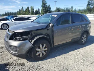 2013 Kia Sorento LX with VIN 5XYKT3A18DG378902, listed as a Copart auction lot 62358775 with 129,421 mi miles and Salvage title. Bid and sale history available at DreamBid. Image 1.