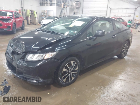 2013 Honda Civic Cpe EX with VIN 2HGFG3B82DH525350, listed as a IAAI auction lot 42129940 with 217,611 mi miles. Bid and sale history available at carsss.com. Image 17.