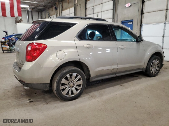 2011 Chevrolet Equinox LT w/1LT with VIN 2CNFLDE54B6238355, listed as a Copart auction lot 45025365 with 115,825 mi miles and Salvage Title. Bid and sale history available at carsss.com. Image 3.