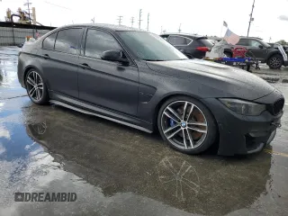 2015 BMW M3 with VIN WBS3C9C51FP805725, listed as a Copart auction lot 73618122 with 77,864 mi miles. Bid and sale history available at carsss.com. Image 4.
