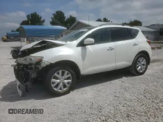 2012 Nissan Murano SL with VIN JN8AZ1MW2CW224343, listed as a Copart auction lot 53629575 with 104,626 mi miles and Salvage Title. Bid and sale history available at DreamBid. Image 1.