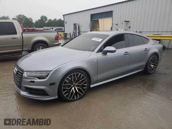 2016 Audi A7 Premium Plus with VIN WAUWGAFC2GN104433, listed as a Copart auction lot 55630065 with 166,291 mi miles and Salvage title. Bid and sale history available at DreamBid. Image 1.