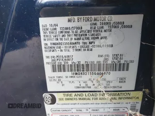 2005 Ford Freestyle SEL z VIN 1FMDK02135GA06970, wystawiony jako IAAI lot #42354133 z przebiegiem 264 232 mil mil oraz . Historia ofert i sprzedaży dostępna na DreamBid. Obrazek 9.
