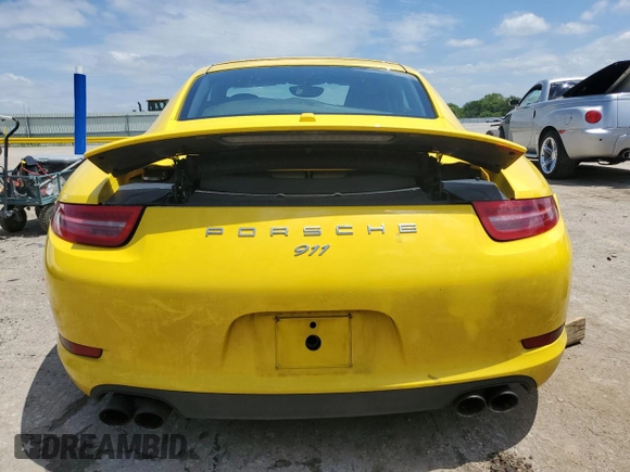 2015 Porsche 911 Carrera with VIN WP0AA2A96FS106430, listed as a Copart auction lot 61243483 with 61,635 mi miles. Bid and sale history available at carsss.com. Image 6.