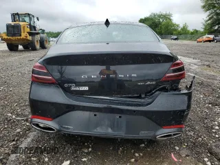 2022 Genesis G70 3.3T with VIN KMTG54TE9NU098610, listed as a Copart auction lot 59743295 with 42,025 mi miles and Salvage title. Bid and sale history available at DreamBid. Image 6.