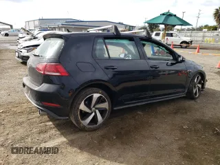 2019 Volkswagen Golf GTI S with VIN 3VW5T7AU0KM034198, listed as a Copart auction lot 46554694 with 27,092 mi miles. Bid and sale history available at carsss.com. Image 3.