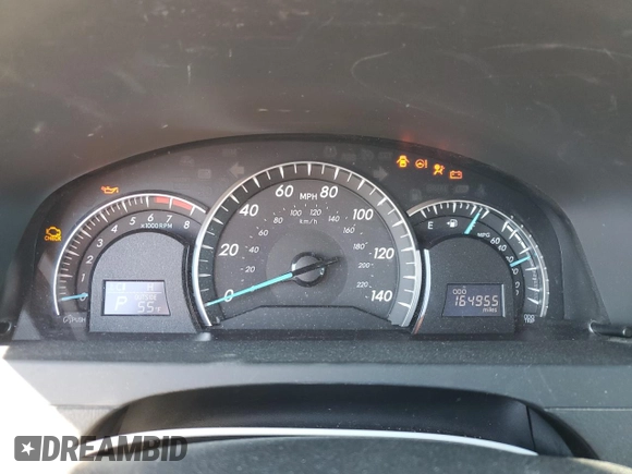 2012 Toyota Camry L with VIN 4T4BF1FK1CR265885, listed as a Copart auction lot 49052595 with 164,995 mi miles and Salvage Title. Bid and sale history available at DreamBid. Image 9.