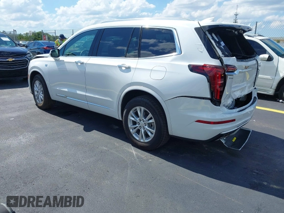 2024 Cadillac XT6 AWD Luxury with VIN 1GYKPBR4XRZ742186, listed as a IAAI auction lot 42265469 with 16,688 mi miles and . Bid and sale history available at DreamBid. Image 3.