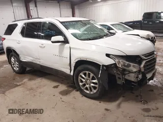 2021 Chevrolet Traverse LT z VIN 1GNEVHKW7MJ100207, wystawiony jako IAAI lot #41667092 z przebiegiem 93 679 mil mil oraz . Historia ofert i sprzedaży dostępna na DreamBid. Obrazek 1.