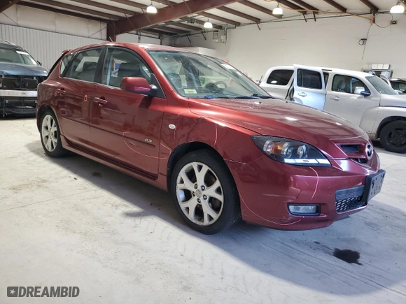 2008 Mazda Mazda3 s Grand Touring with VIN JM1BK344381186639, listed as a Copart auction lot 50184395 with 132,403 mi miles and Salvage Title. Bid and sale history available at carsss.com. Image 4.
