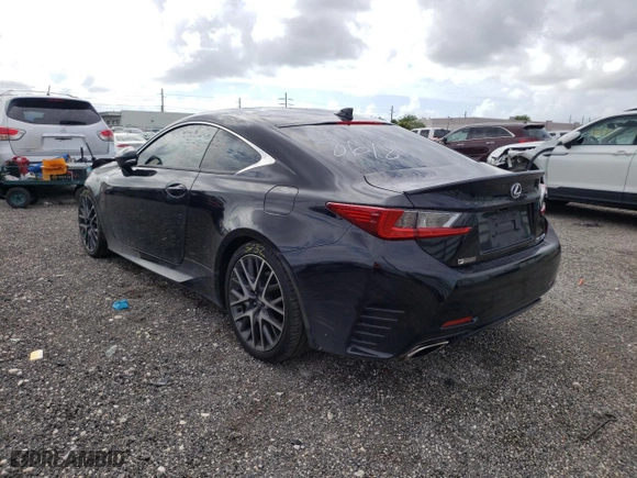 2015 Lexus RC 350 with VIN JTHHE5BC0F5008618, listed as a Copart auction lot 53101162 with 96,469 mi miles. Bid and sale history available at carsss.com. Image 3.