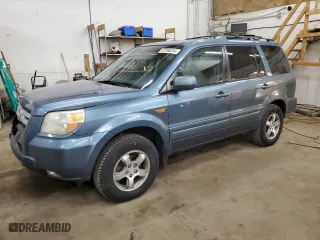 2006 Honda Pilot EX-L with VIN 5FNYF18526B003886, listed as a Copart auction lot 87386254 with 307,904 mi miles and Salvage Title. Bid and sale history available at carsss.com. Image 1.