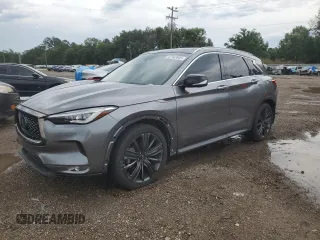 2020 Infiniti QX50 Luxe z VIN 3PCAJ5M17LF120708, wystawiony jako Copart lot #57943945 z przebiegiem 53 649 mil mil oraz Szkoda całkowita • Salvage title. Historia ofert i sprzedaży dostępna na DreamBid. Obrazek 1.
