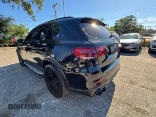 2020 Mercedes-Benz GLC with VIN W1N0G6EB8LF760129, listed as a Copart auction lot 53760095 with 55,056 mi miles and Clean Title. Bid and sale history available at carsss.com. Image 3.