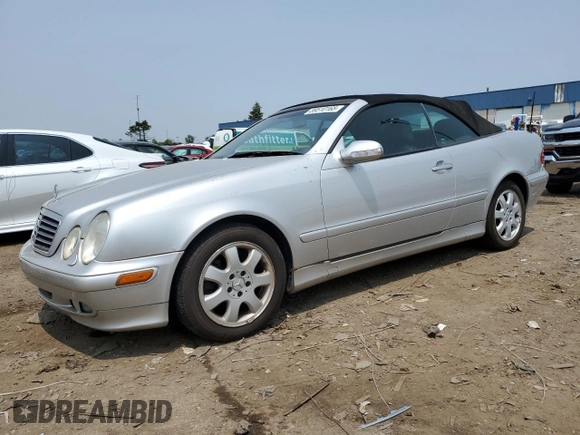 2002 Mercedes-Benz CLK 320/430 z VIN WDBLK65G52T115953, wystawiony jako Copart lot #59510165 z przebiegiem 129 612 mil mil oraz Czysty tytuł • Clean title. Historia ofert i sprzedaży dostępna na DreamBid. Obrazek 1.