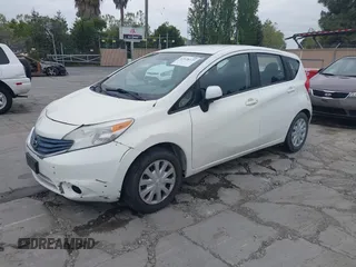 2014 Nissan Note S Plus with VIN 3N1CE2CP6EL398296, listed as a IAAI auction lot 42128123 with 93,688 mi miles and . Bid and sale history available at DreamBid. Image 2.