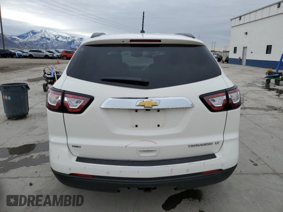 2013 Chevrolet Traverse LT with VIN 1GNKVGKD2DJ160424, listed as a Copart auction lot 49893365 with 114,670 mi miles and Salvage Title. Bid and sale history available at DreamBid. Image 6.