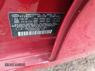 2019 Genesis G70 Advanced with VIN KMTG34LE7KU017931, listed as a IAAI auction lot 41863853 with 34,214 mi miles and . Bid and sale history available at DreamBid. Image 9.