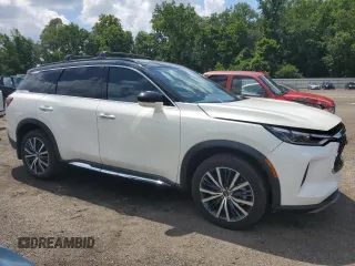 2025 Infiniti QX60 Autograph with VIN 5N1AL1HU5SC341027, listed as a Copart auction lot 65010435 with 5,180 mi miles and Salvage title. Bid and sale history available at DreamBid. Image 4.