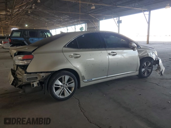 2012 Lexus HS with VIN JTHBB1BA3C2049151, listed as a Copart auction lot 74981034 with 283,714 mi miles and Salvage Title. Bid and sale history available at carsss.com. Image 3.