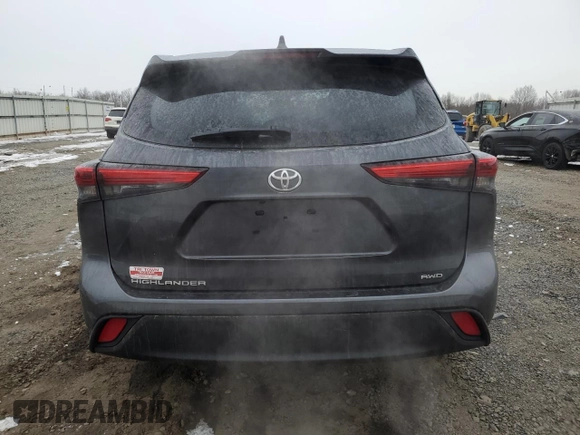 2021 Toyota Highlander L with VIN 5TDCZRBH3MS069679, listed as a Copart auction lot 44747705 with 12,060 mi miles and Salvage title. Bid and sale history available at DreamBid. Image 6.