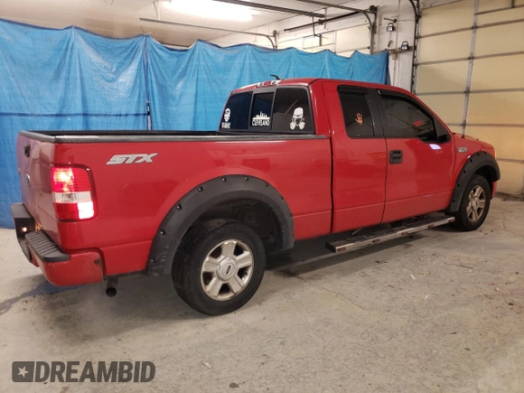 2005 Ford F-150 STX with VIN 1FTRX12W95KC37074, listed as a Copart auction lot 87368844 with 218,289 mi miles and Clean Title. Bid and sale history available at carsss.com. Image 3.