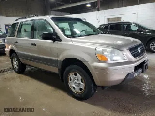 2004 Honda Pilot LX with VIN 2HKYF18174H580649, listed as a Copart auction lot 46613015 with 197,900 mi miles and Clean Title. Bid and sale history available at carsss.com. Image 4.