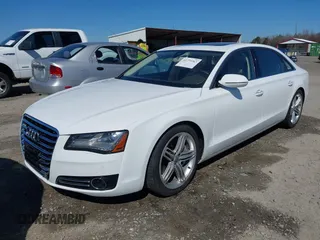 2013 Audi A8 L 3.0L with VIN WAURGAFD8DN033742, listed as a IAAI auction lot 41775363 with 101,610 mi miles. Bid and sale history available at carsss.com. Image 2.