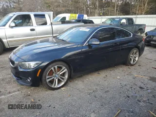 2018 BMW 4 Series 430i with VIN WBA4W3C51JAB87446, listed as a Copart auction lot 85241814 with 153,525 mi miles and Salvage Title. Bid and sale history available at DreamBid. Image 1.