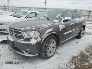 2014 Dodge Durango Citadel z VIN 1C4SDJET8EC591724, wystawiony jako Copart lot #88804615 z przebiegiem 111 700 mil mil oraz Szkoda całkowita • Salvage title. Historia ofert i sprzedaży dostępna na DreamBid. Obrazek 1.