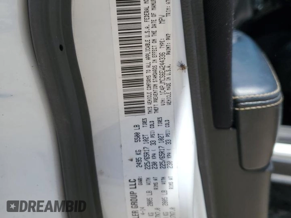 2014 Jeep Cherokee Latitude with VIN 1C4PJMCS6EW244336, listed as a Copart auction lot 52597835 with 167,266 mi miles and Salvage Title. Bid and sale history available at DreamBid. Image 12.