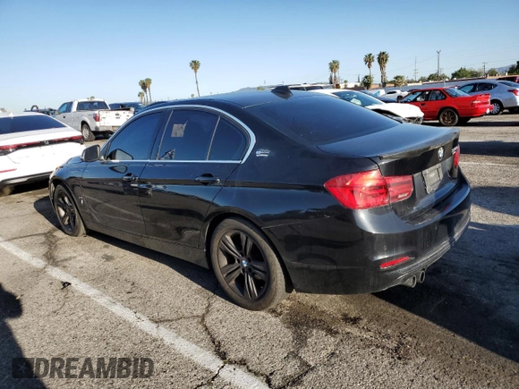 2017 BMW 3 Series 330e iPerformance with VIN WBA8E1C36HA030087, listed as a Copart auction lot 51918735 with 122,240 mi miles and Clean Title. Bid and sale history available at carsss.com. Image 2.